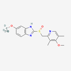molecular formula C17H19N3O3S B572372 Omeprazole 13CD3 CAS No. 1261395-28-1
