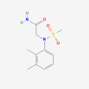 molecular formula C11H16N2O3S B5723730 N~2~-(2,3-dimethylphenyl)-N~2~-(methylsulfonyl)glycinamide 