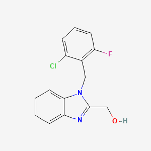 molecular formula C15H12ClFN2O B5723763 [1-(2-chloro-6-fluorobenzyl)-1H-benzimidazol-2-yl]methanol 