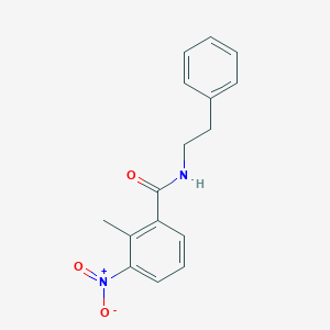 molecular formula C16H16N2O3 B5723764 2-methyl-3-nitro-N-(2-phenylethyl)benzamide 