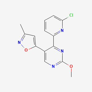 5-(4-(6-Chloropyridin-2-yl)-2-methoxypyrimidin-5-yl)-3-methylisoxazole