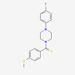 1-(4-fluorophenyl)-4-{[4-(methylthio)phenyl]carbonothioyl}piperazine