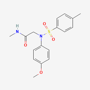molecular formula C17H20N2O4S B5723789 N~2~-(4-methoxyphenyl)-N~1~-methyl-N~2~-[(4-methylphenyl)sulfonyl]glycinamide 