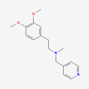 molecular formula C17H22N2O2 B5723809 2-(3,4-dimethoxyphenyl)-N-methyl-N-(4-pyridinylmethyl)ethanamine 