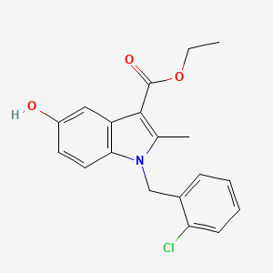 molecular formula C19H18ClNO3 B5723858 ethyl 1-(2-chlorobenzyl)-5-hydroxy-2-methyl-1H-indole-3-carboxylate 