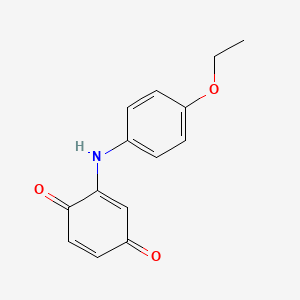 molecular formula C14H13NO3 B5723867 2-[(4-ethoxyphenyl)amino]benzo-1,4-quinone 