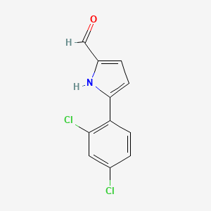 molecular formula C11H7Cl2NO B5723879 5-(2,4-dichlorophenyl)-1H-pyrrole-2-carbaldehyde 