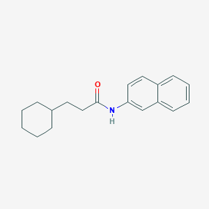molecular formula C19H23NO B5723903 3-cyclohexyl-N-2-naphthylpropanamide 