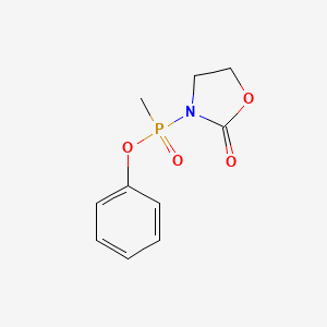 molecular formula C10H12NO4P B5723911 phenyl methyl(2-oxo-1,3-oxazolidin-3-yl)phosphinate 