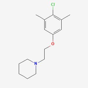 molecular formula C15H22ClNO B5723921 1-[2-(4-chloro-3,5-dimethylphenoxy)ethyl]piperidine 