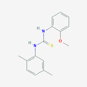 molecular formula C16H18N2OS B5723950 N-(2,5-dimethylphenyl)-N'-(2-methoxyphenyl)thiourea 