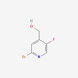 molecular formula C6H5BrFNO B572396 (2-Bromo-5-fluoropyridin-4-yl)methanol CAS No. 1227502-29-5