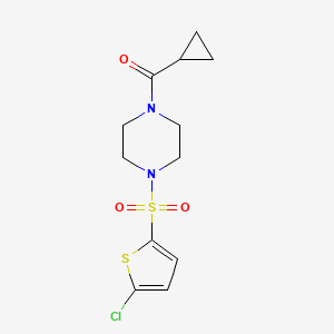 molecular formula C12H15ClN2O3S2 B5723961 1-[(5-chloro-2-thienyl)sulfonyl]-4-(cyclopropylcarbonyl)piperazine 
