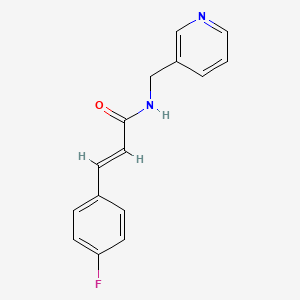 molecular formula C15H13FN2O B5723985 3-(4-fluorophenyl)-N-(3-pyridinylmethyl)acrylamide 