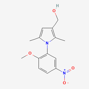 molecular formula C14H16N2O4 B5723994 [1-(2-methoxy-5-nitrophenyl)-2,5-dimethyl-1H-pyrrol-3-yl]methanol 