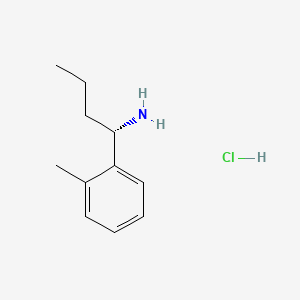 molecular formula C11H18ClN B572400 (S)-1-(o-Tolyl)butan-1-amine hydrochloride CAS No. 1213497-62-1