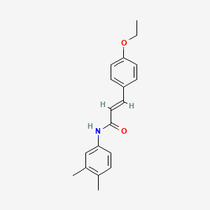 molecular formula C19H21NO2 B5724013 N-(3,4-dimethylphenyl)-3-(4-ethoxyphenyl)acrylamide 