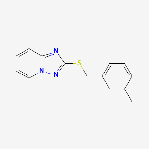 molecular formula C14H13N3S B5724020 2-[(3-methylbenzyl)thio][1,2,4]triazolo[1,5-a]pyridine 