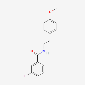 molecular formula C16H16FNO2 B5724050 3-fluoro-N-[2-(4-methoxyphenyl)ethyl]benzamide 