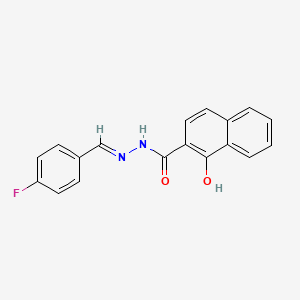 N'-(4-fluorobenzylidene)-1-hydroxy-2-naphthohydrazide