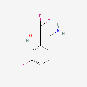 3-AMino-1,1,1-trifluoro-2-(3-fluorophenyl)propan-2-ol