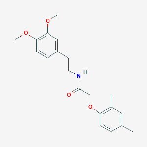 molecular formula C20H25NO4 B5724107 N-[2-(3,4-dimethoxyphenyl)ethyl]-2-(2,4-dimethylphenoxy)acetamide 