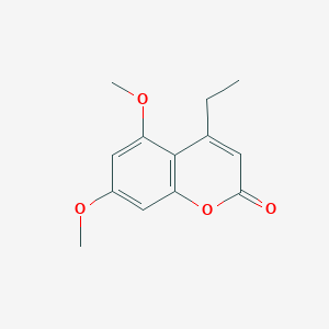 molecular formula C13H14O4 B5724130 4-ethyl-5,7-dimethoxy-2H-chromen-2-one CAS No. 64231-06-7