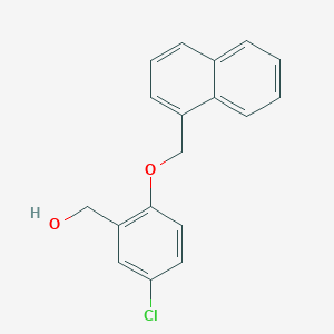 molecular formula C18H15ClO2 B5724158 [5-chloro-2-(1-naphthylmethoxy)phenyl]methanol 