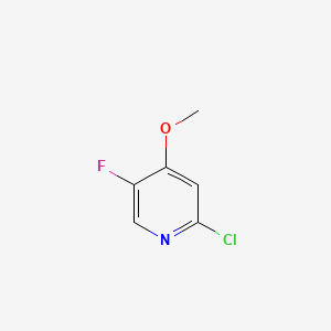 molecular formula C6H5ClFNO B572416 2-氯-5-氟-4-甲氧基吡啶 CAS No. 1211515-16-0
