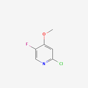 molecular formula C6H5ClFNO B572416 2-Cloro-5-fluoro-4-metoxipirina CAS No. 1211515-16-0