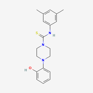 molecular formula C19H23N3OS B5724165 N-(3,5-dimethylphenyl)-4-(2-hydroxyphenyl)-1-piperazinecarbothioamide 