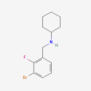 1-Bromo-3-cyclohexylaminomethyl-2-fluorobenzene