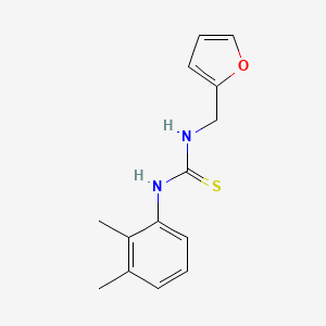 molecular formula C14H16N2OS B5724213 N-(2,3-dimethylphenyl)-N'-(2-furylmethyl)thiourea 