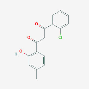 molecular formula C16H13ClO3 B5724280 1-(2-chlorophenyl)-3-(2-hydroxy-4-methylphenyl)-1,3-propanedione 
