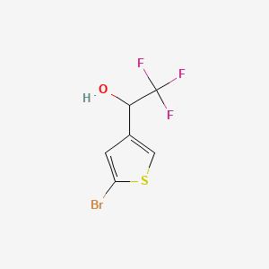 molecular formula C6H4BrF3OS B572430 1-(5-Bromothiophen-3-yl)-2,2,2-trifluoroethanol CAS No. 1314894-44-4