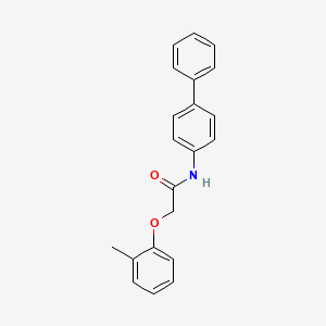 molecular formula C21H19NO2 B5724306 N-4-biphenylyl-2-(2-methylphenoxy)acetamide 