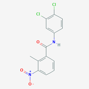 molecular formula C14H10Cl2N2O3 B5724313 N-(3,4-dichlorophenyl)-2-methyl-3-nitrobenzamide CAS No. 314023-46-6