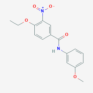 molecular formula C16H16N2O5 B5724330 4-ethoxy-N-(3-methoxyphenyl)-3-nitrobenzamide 