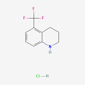 molecular formula C10H11ClF3N B572436 5-Trifluoromethyl-1,2,3,4-tetrahydroquinoline hydrochloride CAS No. 1260683-15-5