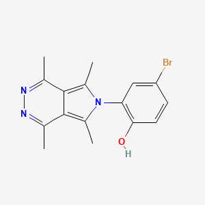 molecular formula C16H16BrN3O B5724373 4-bromo-2-(1,4,5,7-tetramethyl-6H-pyrrolo[3,4-d]pyridazin-6-yl)phenol 