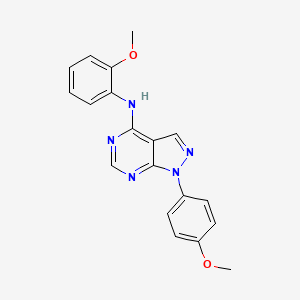 molecular formula C19H17N5O2 B5724404 N-(2-methoxyphenyl)-1-(4-methoxyphenyl)-1H-pyrazolo[3,4-d]pyrimidin-4-amine 