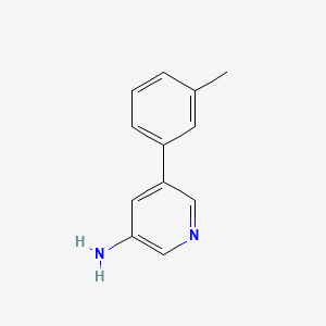 molecular formula C12H12N2 B572441 5-(m-トリル)ピリジン-3-アミン CAS No. 1226158-54-8