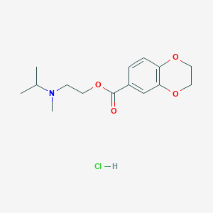 molecular formula C15H22ClNO4 B5724421 2-[isopropyl(methyl)amino]ethyl 2,3-dihydro-1,4-benzodioxine-6-carboxylate hydrochloride 