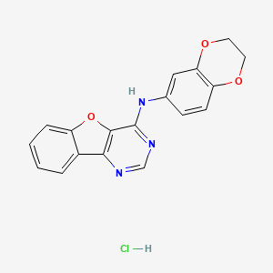 N-(2,3-dihydro-1,4-benzodioxin-6-yl)[1]benzofuro[3,2-d]pyrimidin-4-amine hydrochloride