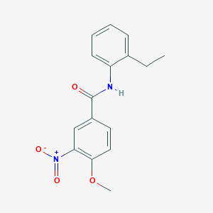molecular formula C16H16N2O4 B5724445 N-(2-ethylphenyl)-4-methoxy-3-nitrobenzamide 