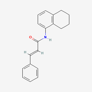 molecular formula C19H19NO B5724447 3-phenyl-N-(5,6,7,8-tetrahydro-1-naphthalenyl)acrylamide 
