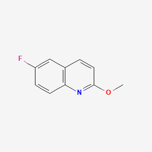 molecular formula C10H8FNO B572445 6-Fluoro-2-methoxyquinoline CAS No. 1226808-76-9