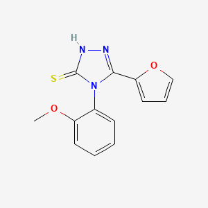 molecular formula C13H11N3O2S B5724451 5-(2-furyl)-4-(2-methoxyphenyl)-4H-1,2,4-triazole-3-thiol 