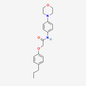 molecular formula C21H26N2O3 B5724460 N-[4-(4-morpholinyl)phenyl]-2-(4-propylphenoxy)acetamide 