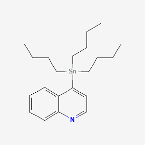 molecular formula C21H33NSn B572447 4-(三丁基锡基)喹啉 CAS No. 1272412-64-2